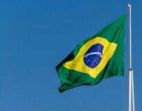 Manifestantes tentam acrescentar a palavra “amor” na bandeira do Brasil