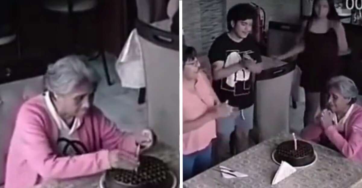 Idosa que comemorava aniversário sozinha em restaurante é surpreendida depois que estranhos se juntam a ela