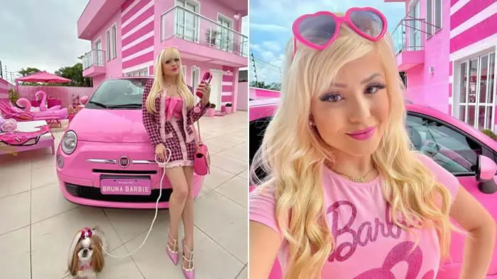 Brasileira faz sucesso ao se tornar a Barbie da vida real