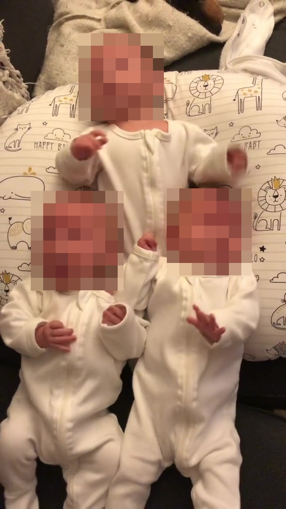 Mulher dá à luz gêmeos idênticos que também são trigêmeos e confunde internautas